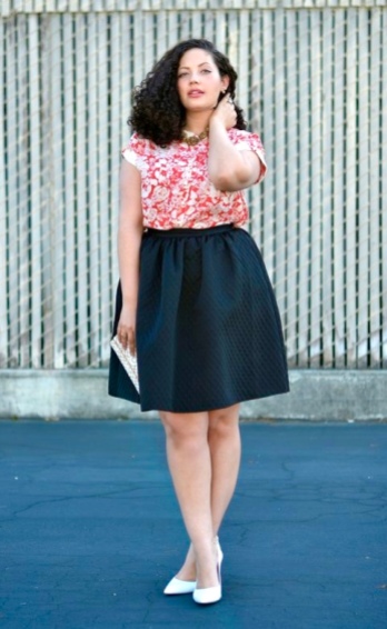 Red Floral Top + Skirt